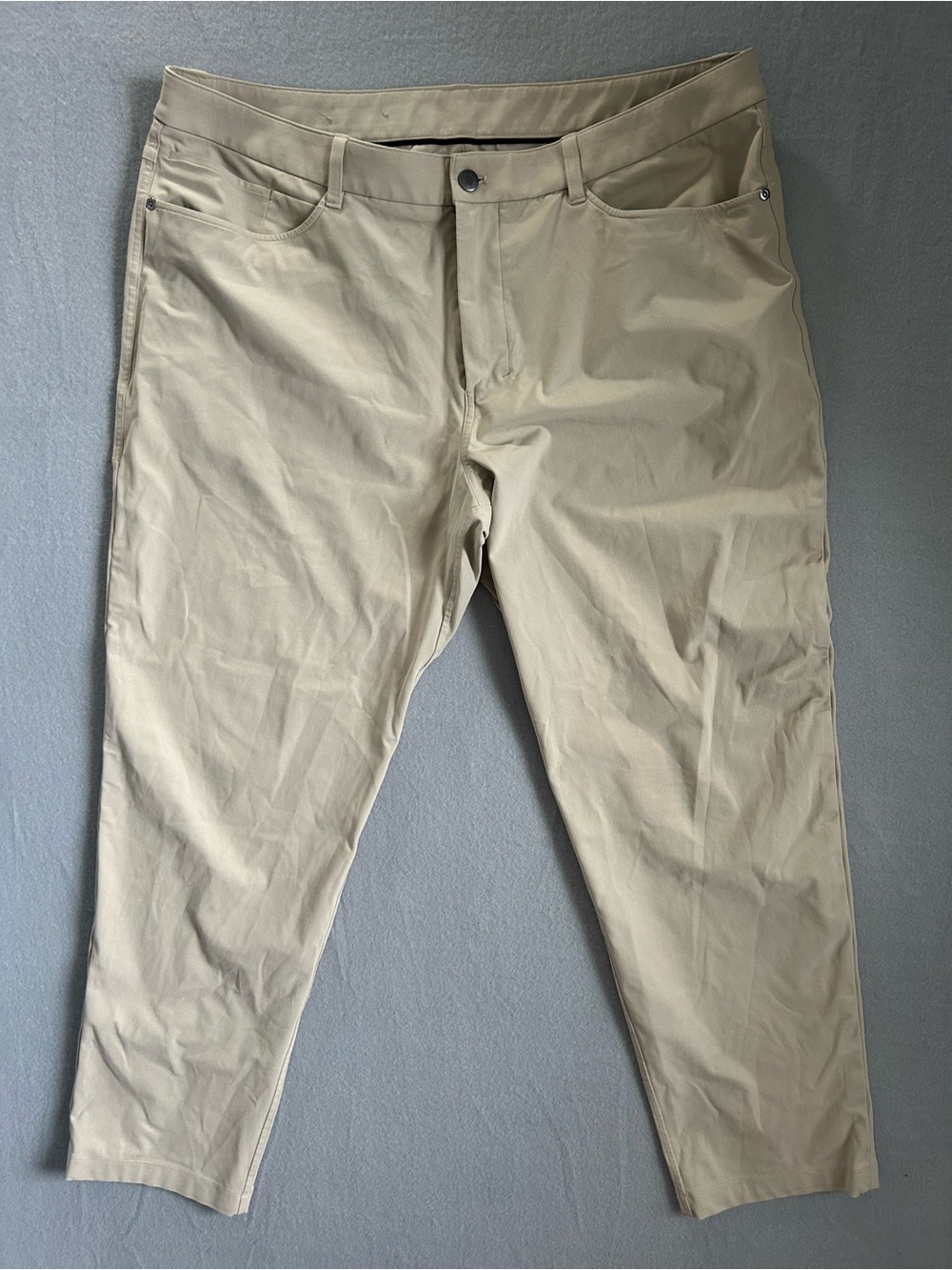 Lululemon Pants Mens 38X29 Khaki Chino ABC Classic Trouser Warpstreme lm5ao1s